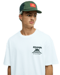 The Quiksilver Mens Bob Marley Uprising T-Shirt in Snow White