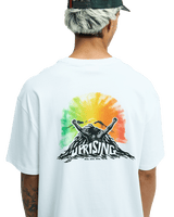 The Quiksilver Mens Bob Marley Uprising T-Shirt in Snow White
