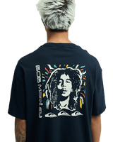 The Quiksilver Mens Bob Marley Warhead T-Shirt in Black