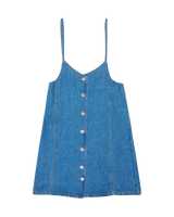 The Roxy Girls Girls Radiant Skies Dress in Surf Wash