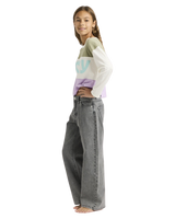 The Roxy Girls Girls Dawn Patrol Mid Lava Jeans in Lava