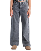 The Roxy Girls Girls Dawn Patrol Mid Lava Jeans in Lava