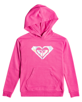 The Roxy Girls Girls Happiness Forever Hoodie in Pink Guava