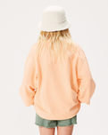 The Roxy Girls Girls Lineup Hoodie in Peach Parfait