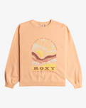 The Roxy Girls Girls Lineup Hoodie in Peach Parfait