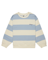 The Roxy Girls Girls Little Things Sweatshirt in Skyway Strictly Stripe