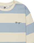 The Roxy Girls Girls Little Things Sweatshirt in Skyway Strictly Stripe