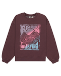 The Roxy Girls Girls Lineup Sweatshirt in Huckleberry