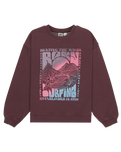 The Roxy Girls Girls Lineup Sweatshirt in Huckleberry