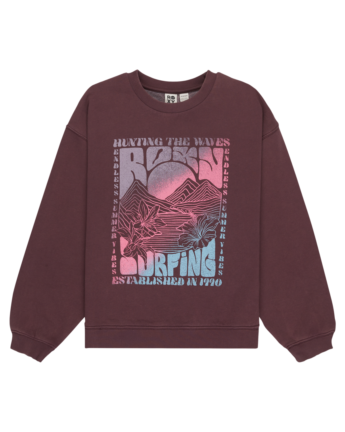 The Roxy Girls Girls Lineup Sweatshirt in Huckleberry