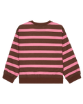 The Roxy Girls Girls Little Things Sweatshirt in Tiramisu Strictly Stripe