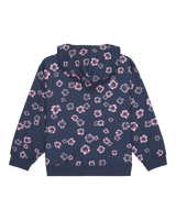 The Roxy Girls Girls Twenty Five Miles Zip Hoodie in Vintage Indigo