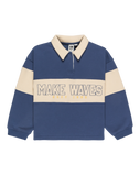 The Roxy Girls Girls Iconic Waves Sweatshirt in Vintage Indigo