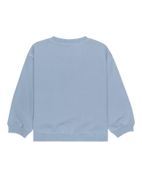 The Roxy Girls Girls Morning Hike Sweatshirt in Blue Blizzard