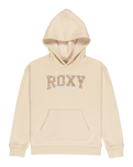 The Roxy Girls Girls Surf Feeling Hoodie in Parchment