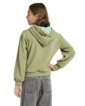 Girls Hope You Trust 2 Hoodie in Oil Green