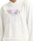The Roxy Girls Girls Surf Feeling Hoodie in Coconut Milk