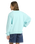 The Roxy Girls Girls Lineup Sweatshirt in Aqua Splash