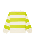 The Roxy Girls Girls Little Things Sweatshirt in Daiquiry Green Strictly Stripe