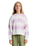 The Roxy Girls Girls Little Things Sweatshirt in Crocus Petal Strictly Stripe