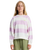 The Roxy Girls Girls Little Things Sweatshirt in Crocus Petal Strictly Stripe