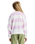 The Roxy Girls Girls Little Things Sweatshirt in Crocus Petal Strictly Stripe