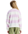 The Roxy Girls Girls Little Things Sweatshirt in Crocus Petal Strictly Stripe