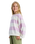The Roxy Girls Girls Little Things Sweatshirt in Crocus Petal Strictly Stripe