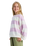 The Roxy Girls Girls Little Things Sweatshirt in Crocus Petal Strictly Stripe