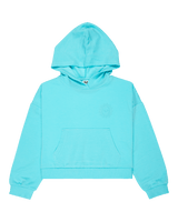 Girls Surfing By Daylight Hoodie in Aqua Splash