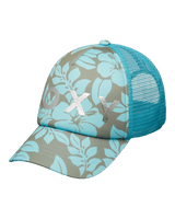 Girls Honey Coconut Trucker Cap in Oil Green
