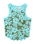 Girls Sunlight Boost Vest in Oil Green