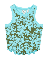 Girls Sunlight Boost Vest in Oil Green