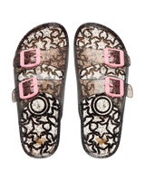 The Roxy Girls Girls Kattie Glitter Sandals in Black & Multi