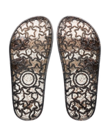 The Roxy Girls Girls Kattie Glitter Sandals in Black & Multi