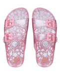 Girls Kattie Glitter Sandals in Plumeria