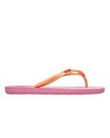 Girls Viva Stamp Flip Flops in Oak & Gold