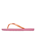 Girls Viva Stamp Flip Flops in Oak & Gold