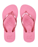 Girls Viva Sparkle Flip Flops in Plumeria