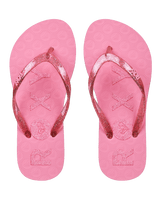 Girls Viva Sparkle Flip Flops in Plumeria