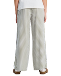 The Roxy Girls Girls You Found Me Trousers in Oil Green Vert Moda Stripe