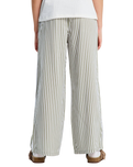 The Roxy Girls Girls You Found Me Trousers in Oil Green Vert Moda Stripe