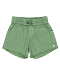 The Roxy Girls Girls Scenic Route Twill Shorts in Basil