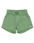 The Roxy Girls Girls Scenic Route Twill Shorts in Basil