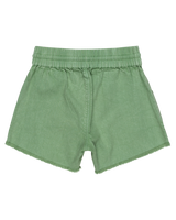 The Roxy Girls Girls Scenic Route Twill Shorts in Basil