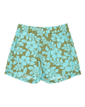 Girls Blue Ocean Floor Boardshorts in Oil Green