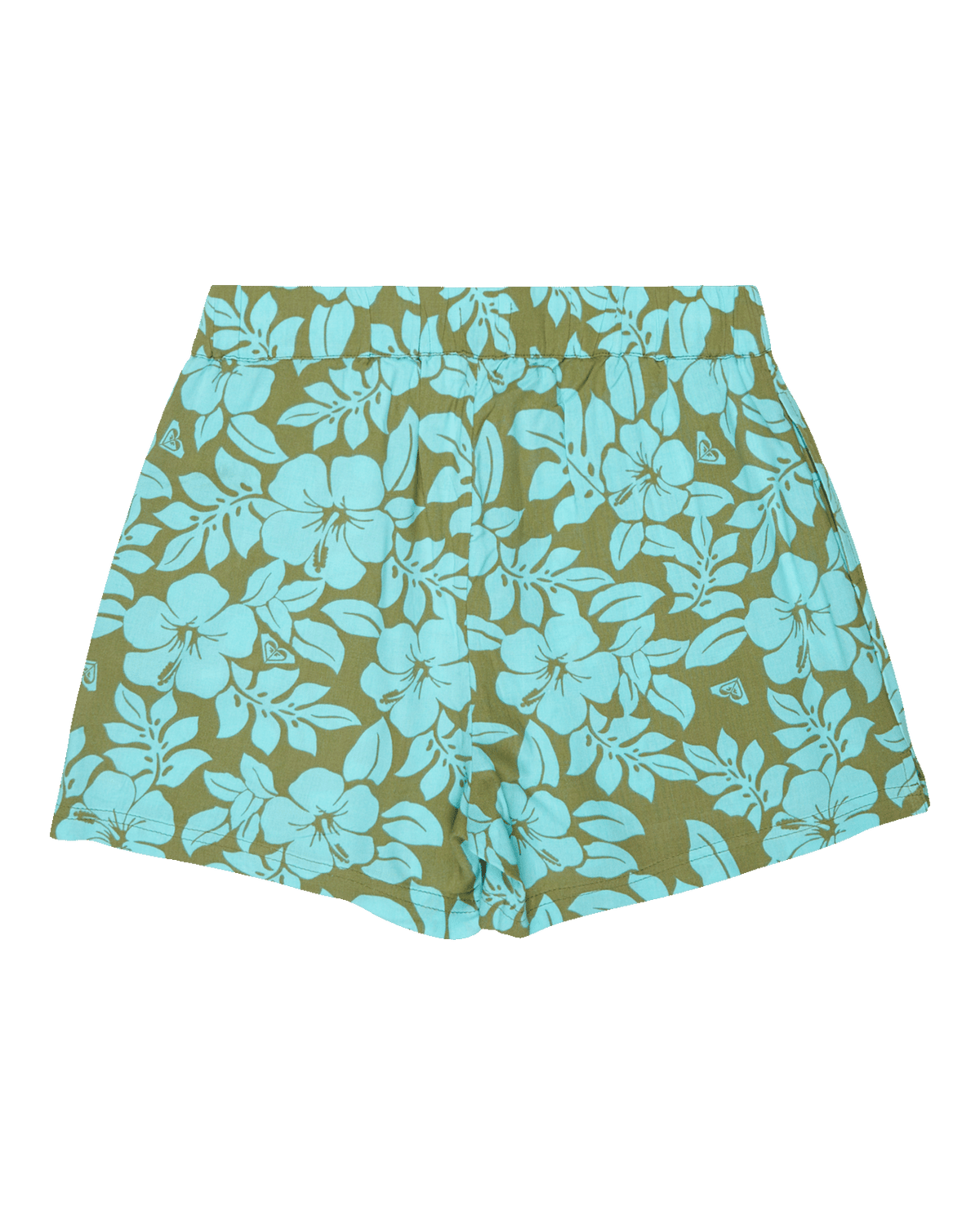 Girls Blue Ocean Floor Boardshorts in Oil Green