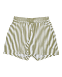 Girls Lekeitio Bay Printed Walkshorts in Oil Green