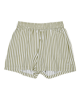 Girls Lekeitio Bay Printed Walkshorts in Oil Green