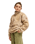 The Roxy Girls Girls Calling All My Girls 1/4 Fleece Jacket in Wild Side